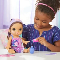Baby Alive Glam Spa Baby Doll, Mermaid, Color Reveal Nails and Makeup, 12.6-Inch Waterplay Toy