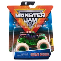 Monster Jam, Monster truck Grave Digger officiel, véhicule en métal moulé, série Elementals Trucks, échelle 1:64
