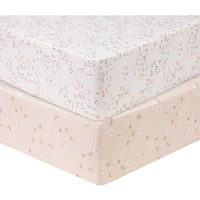 Paquet De 2 Draps En Microfibre Avec Lapins Blancs