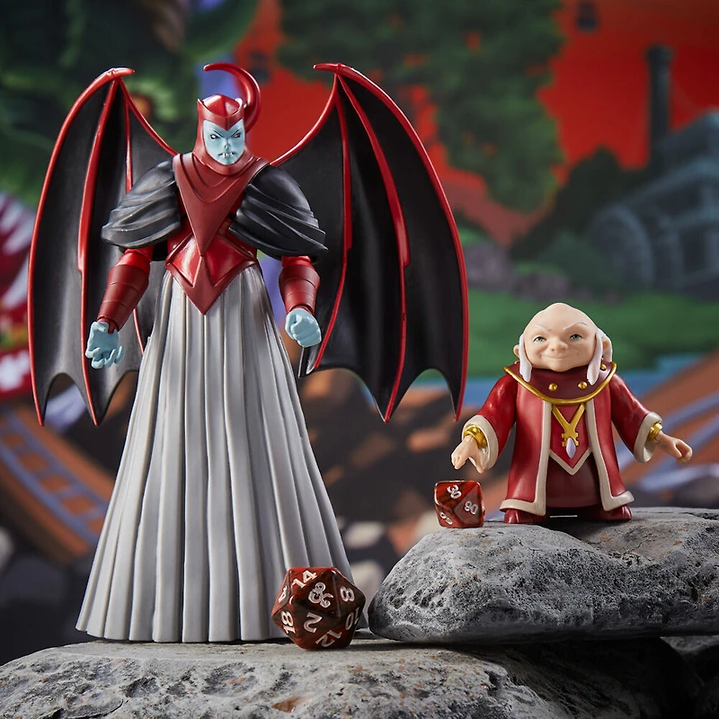 Dungeons and Dragons Cartoon Classics, pack de 2 figurines articulées DandD de 15 cm Le grand maître and Vengeur - Notre exclusivité