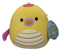 Squishmallows de 19 cm - Leif le dragon de mer jaune avec ventre rayé