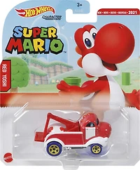 Hot Wheels - Super Mario- Véhicule Yoshi rouge
