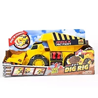 Maxx Action 2-N-1 Dig Rig Dump Truck and Front End Loader