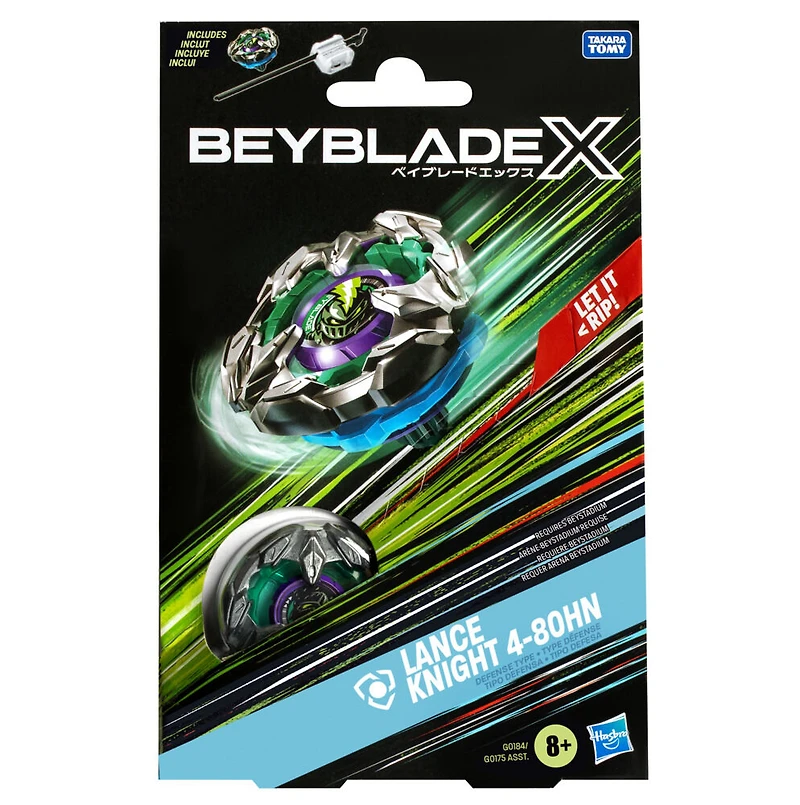 Beyblade X Lance Knight 4-80HN Starter Pack Top and Launcher