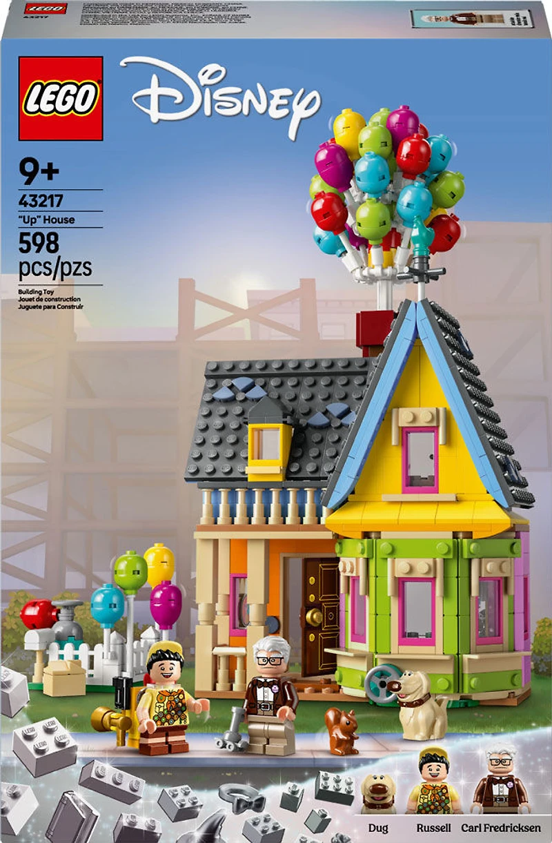 LEGO | Disney and Pixar 'Up' House 43217 Building Toy Set; Movie Gift for Kids and Fans Aged 9+ (598 Pieces)