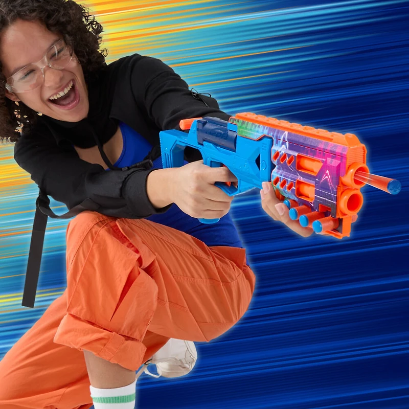 Nerf N Series Cobaltfury, blaster à fléchettes, 24 fléchettes Nerf N Series N1 officielles - Notre exclusivité