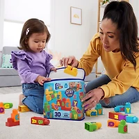 MEGA BLOKS Fisher-Price Sac de Construction ABC (30 pièces)