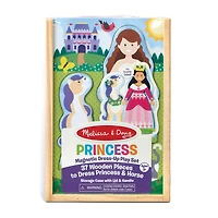 Melissa & Doug Princess & Horse Magnetic Dress-Up Wooden Dolls Pretend Play Set (35 pcs
