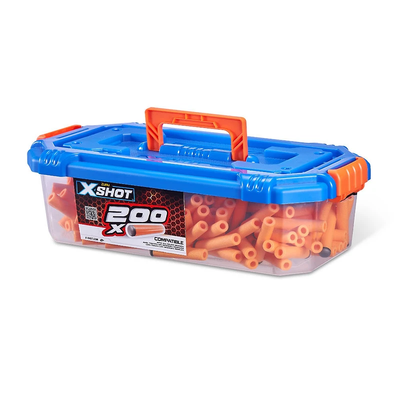 Boîte de munitions pour fléchettes en mousse X-Shot Excel (200 fléchettes)