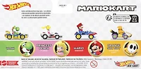 Hot Wheels Mario Kart Vehicle 4-Pack - Styles May Vary