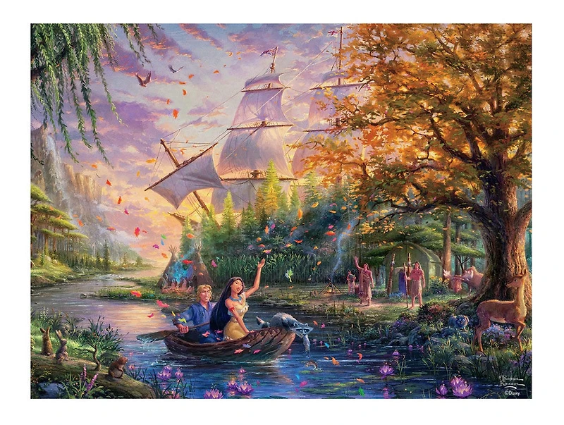 Ceaco Thomas Kinkade Disney Puzzle 750 pièces Pocahontas