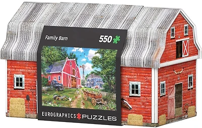 Eurographics - Family Farm Tin - 550 Piece Jigsaw Puzzle