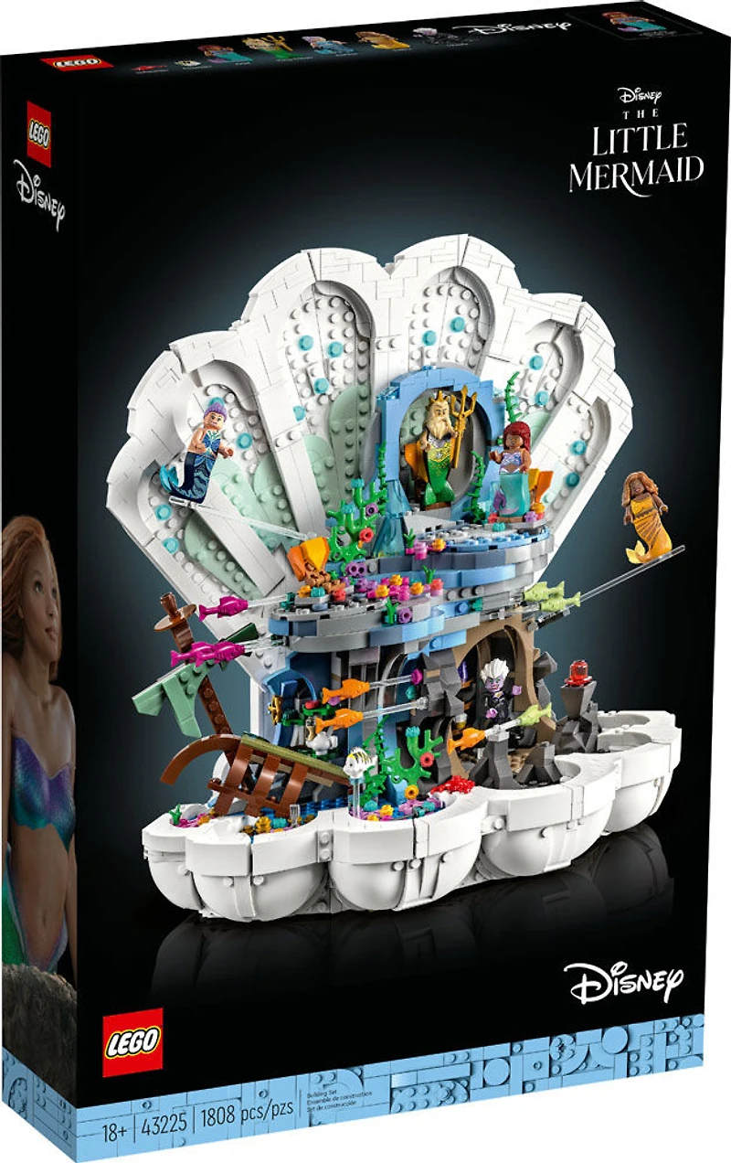 LEGO Disney The Little Mermaid Royal Clamshell 43225 Building Set (1,808 Pieces)
