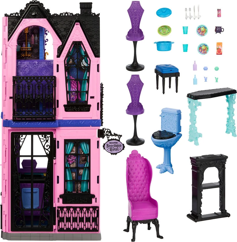 MonsterHigh-Hôtel Bouh-tique-maison de poupée et accessoires