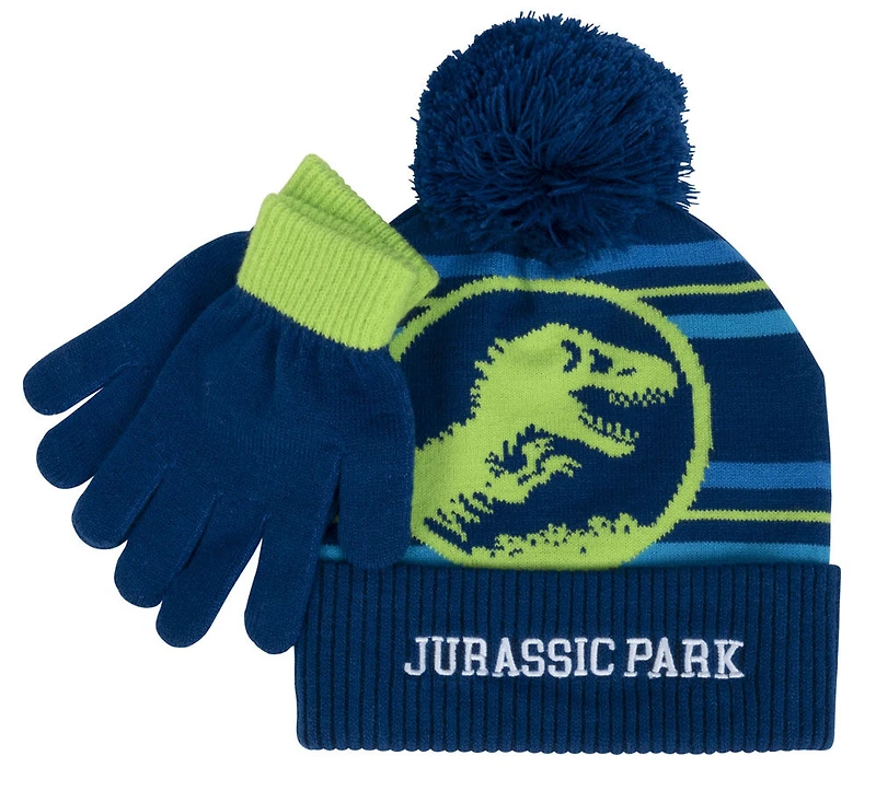 Ensemble chapeau et gants Le Parc Jurassique, enfant