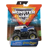 Monster Jam, Monster truck Grave Digger The Legend officiel, véhicule en métal moulé, série Retro Rebels Trucks, échelle 1:64