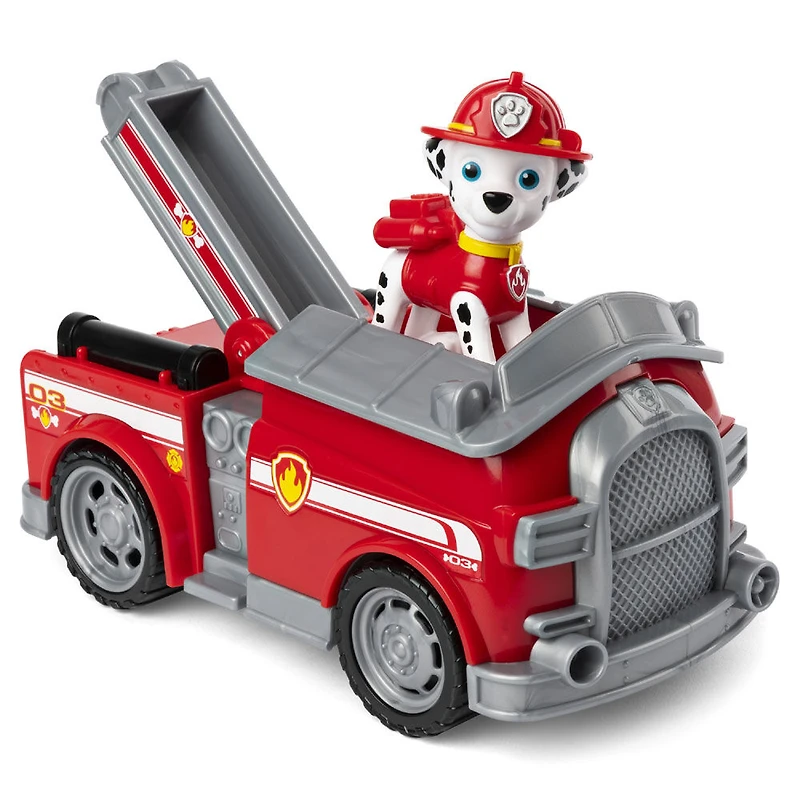 PAW Patrol, Camion de pompier de Marcus avec figurine à collectionner