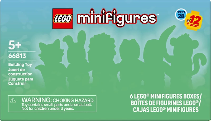 LEGO Figurines Animaux Série 28 - Lot de 6, Boîtes Mystères, Petits Jouets d'Animaux 66813