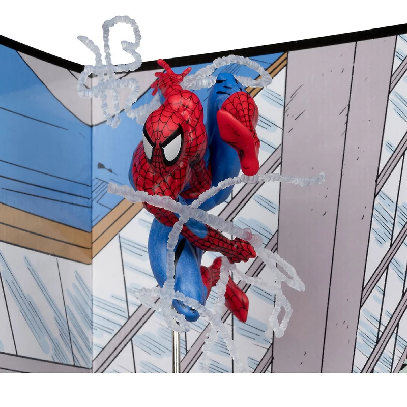 Marvel -Spider-Man à l'échelle 1:10 avec scène (The Amazing Spider-Man #302)