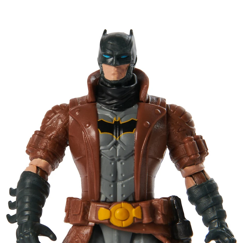 DC Comics, Batman Action Figure with 2 Mystery Accessories, 4-inch