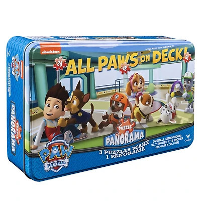 Paw Patrol Panorama Puzzle in Tin