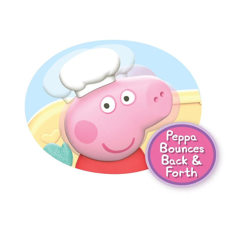 Peppa Pig Cooking Fun Table Top Kitchen with Realistic Sounds, Includes Play Food, Frying Pan and Spatula