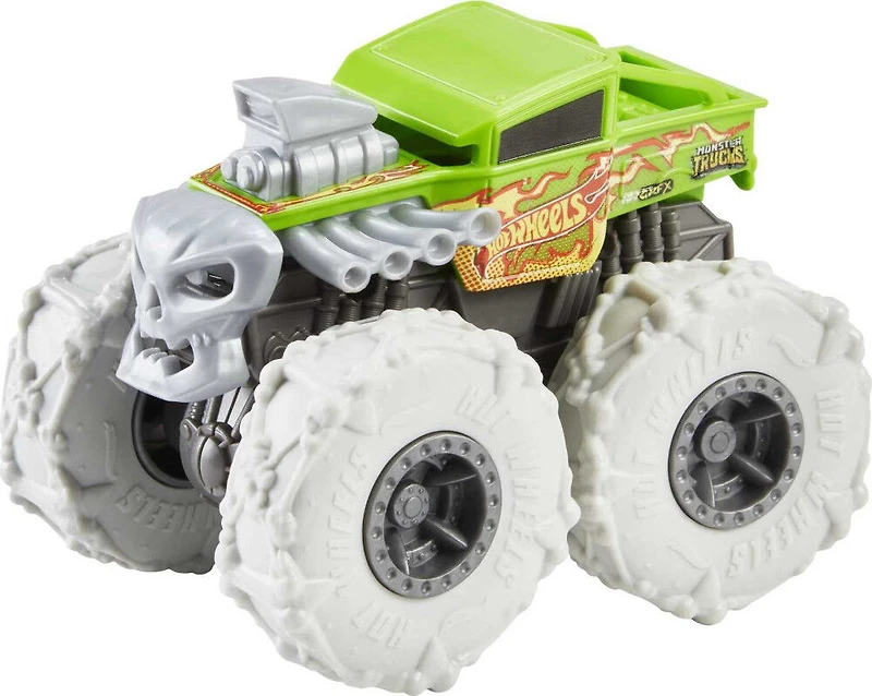 Hot Wheels - Monster Trucks - Rev Tredz - Véhicules ​à échelle 1:43 - Bone Shaker