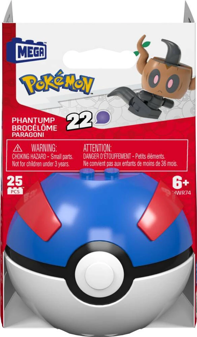 MEGA Pokémon Figurine articulée Brocélôme, 25pièces
