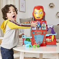 Marvel Iron Man and his Awesome Friends QG d'Iron Man, coffret électronique pour filles et garçons