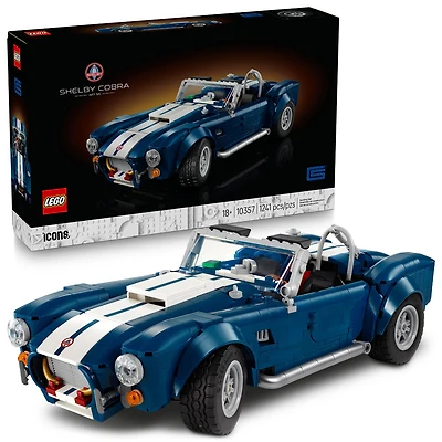 LEGO Icons Shelby Cobra 427 S/C Car Building Set for Adults, Ages 18+ - 10357
