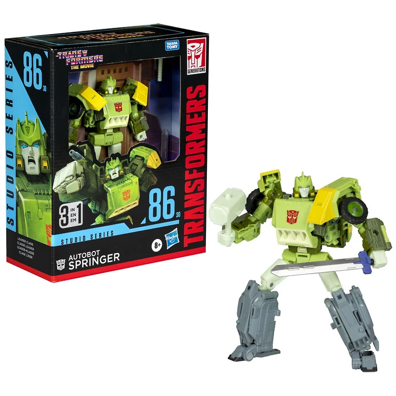 Transformers Generations Studio Series, figurine 86-30 Springer classe Leader, Les Transformers : le film