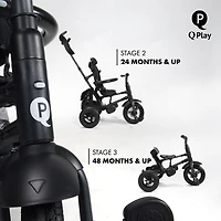 Rito Plus Folding Stroller/ Trike Black