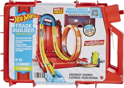 Hot Wheels - Track Builder Unlimited - Coffret Cascades bidon d'essence