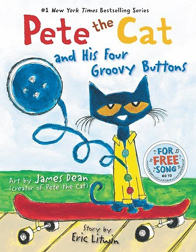 Pete The Cat And His Four Groovy Buttons - Édition anglaise