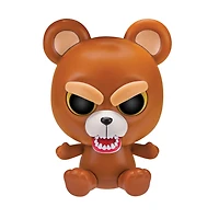 Feisty Pets 4 "Vinyle Sir Growls-A-Lot Ours Brun.