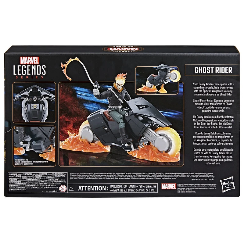 Marvel Legends Series, figurine Ghost Rider avec moto
