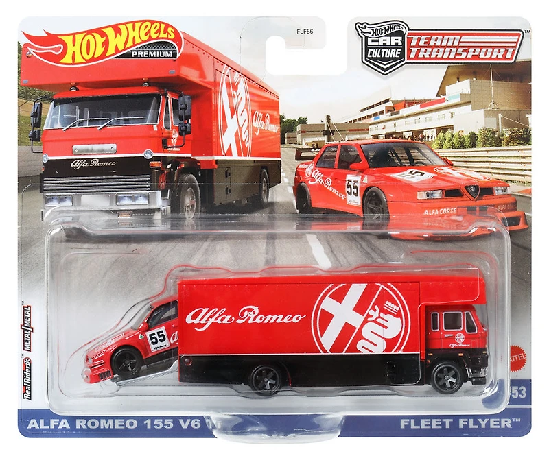 Hot Wheels-Team Transport-Voiture de course et camion de transport