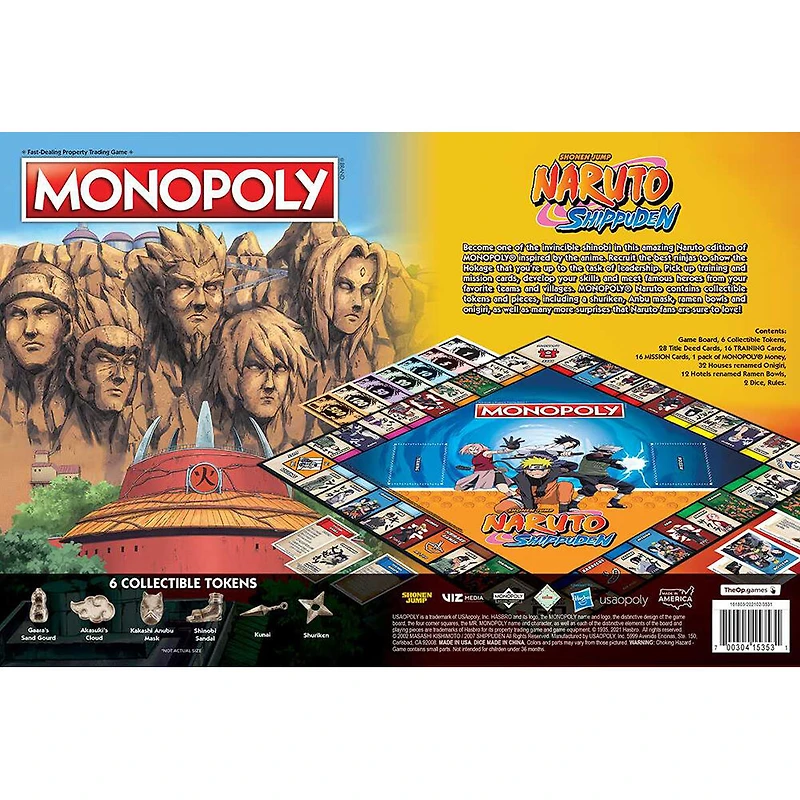MONOPOLY: Naruto Shippuden - Édition anglaise