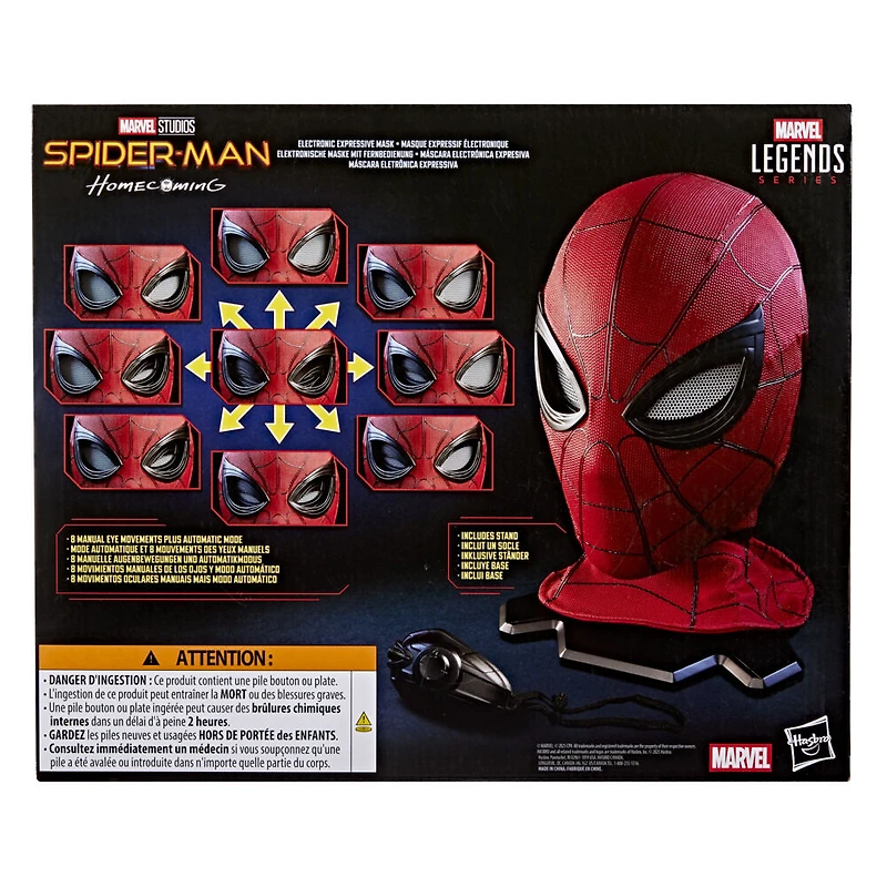 Marvel Legends Series Masque expressif électronique de Spider-Man