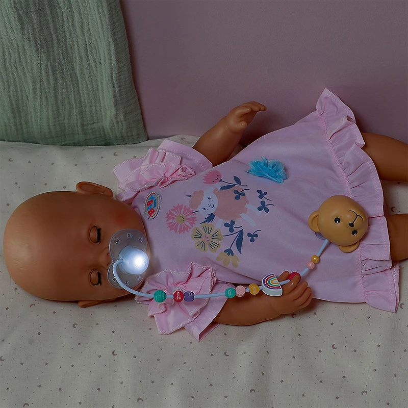 BABY born Interactive Magic Pacifier with pacifier chain for 43cm dolls
