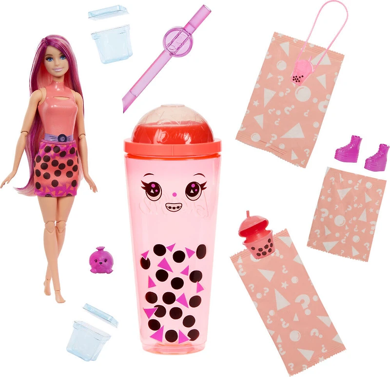 Barbie Pop Reveal Bubble Tea Series Doll & Accessories Set with Mango Mochi Scented Fashion Doll