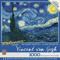 Casse-Tête 1000 Pièces Masterpieces - "Starry Night"