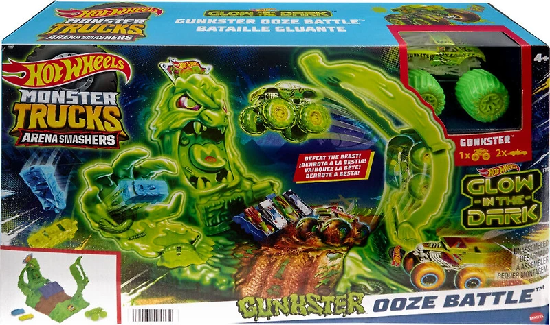Hot Wheels - MT - Arena Smashers - Phosphorescent - Coffret - Gunkster