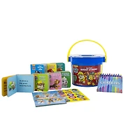 Disney Baby – Baby's First Look and Find – 8-Books in a Bucket and Baby Rattle (Mes premiers Cherche et trouve – Huit livres dans un seau et un hochet pour bébé).