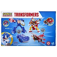 Transformers Collaborative Sonic the Hedgehog x Transformers, figurines Wingtail et Blue Booster