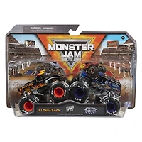 Monster Jam, Monster trucks officiels en métal moulé El Toro Loco Vs. Son-uva Digger Die-Cast, échelle 1:64