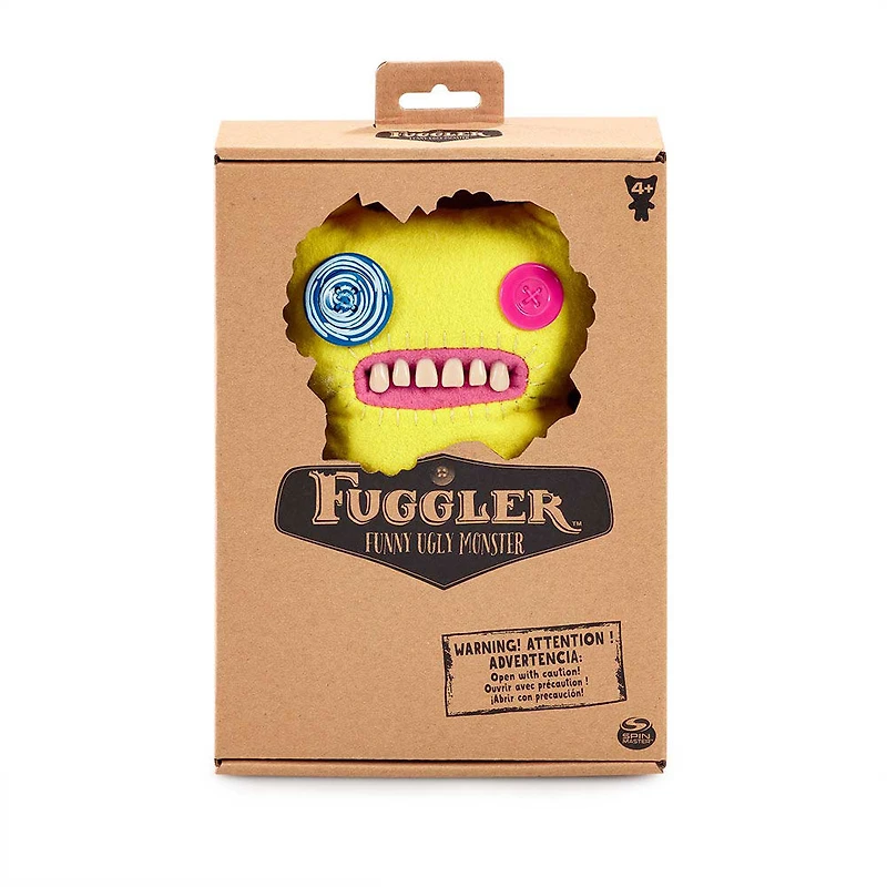 Peluche Fuggler Monstre indécis - Jaune - Notre exclusivité
