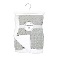 Tendertyme Grey Popcorn Sherpa Blanket