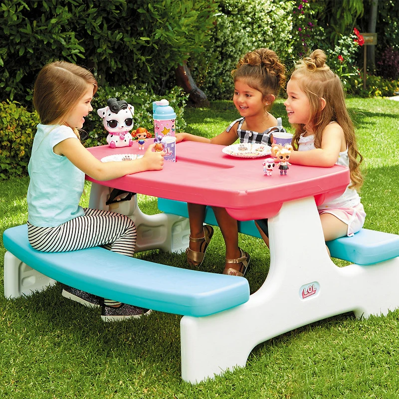 Table L.O.L. Surprise! Easy Store avec parasol - assemblage aisé