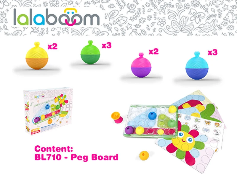 Lalaboom - Panneau perforé pour perles